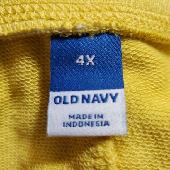 Old Navy Yellow Women's 4X Plus Size Shorts High Waisted NWT - Picture 4 of 8